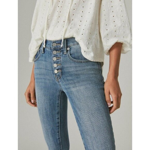 Lucky Brand Women's 16/33 Ankle High Rise Skinny Fit Jeans NWT $89.50 - Picture 6 of 7